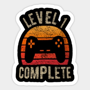 Level 1 Complete 1st Wedding Sticker